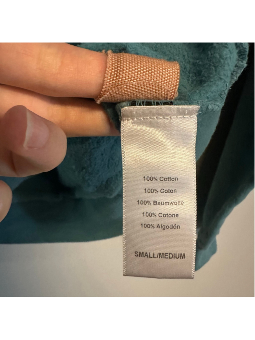 Project Social T Urban Outfitters Teal Vegan Graphic Sweatshirt small medium - Picture 5 of 5